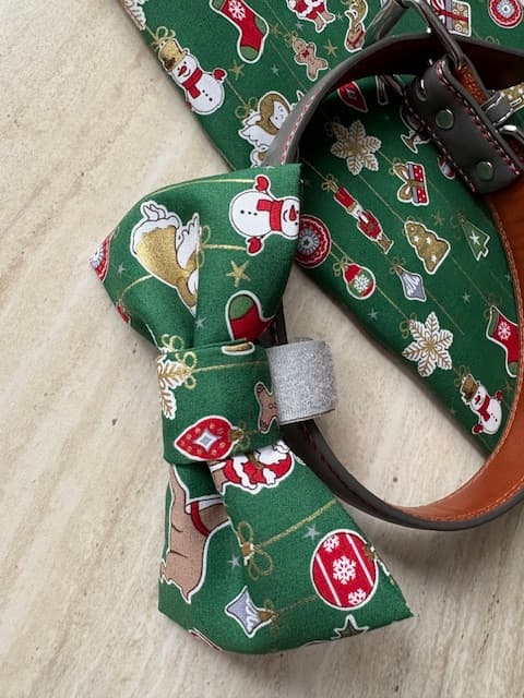 Božićna zelena mašna